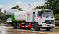 Camion de lutte contre l'incendie personnalisé à 10 roues avec canon à brouillard anti-poussière de 80 m pour chantier de construction