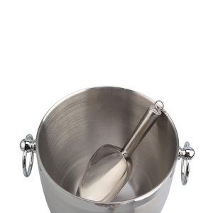 Double Wall Stainless Steel Insulated <b>Ice</b> Bucket, Including Strainer & <b>Ice</b> Cover <b>Ice</b> Tongs - Product Image 4