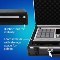 Mallette d'équipement en aluminium Akai MPC Live 2 / MPC Live Case-Mallette rigide ultra-légère
