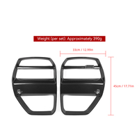 Grilles de ventilation creuses en fibre de carbone sèche pour BMW M3 M4 2020+
