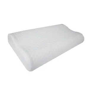 Travesseiro elástico amazon visco, travesseiro moldado cervical ajustável de altura