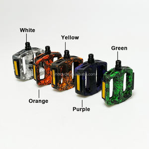 Pédales de vélo à roulement en nylon deux couleurs Splatter Bmx Bike Pedal - Product Image 5