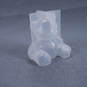 3D ayı silikon kalıp DIY geometri Stereo ayı kalıp - Product Image 5