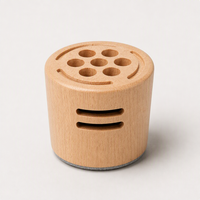 Couvercle de diffuseur d'aromathérapie en bois massif personnalisé, bouchon en bois pour bouteille d'huile parfumée personnalisée, accessoires écologiques pour la fragrance d'intérieur