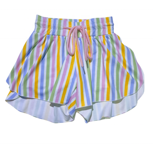 Fleurs florales Shorts pour enfants pour filles Shorts de plage à jambes larges Pantalons courts d'été pour enfants - Product Image 4