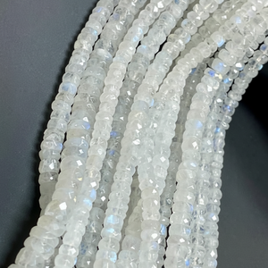 ลูกปัดหินสีรุ้งสีฟ้าประกายแวววาวลูกปัดพลอยธรรมชาติลูกปัดรูปทรงวงแหวน - Product Image 1