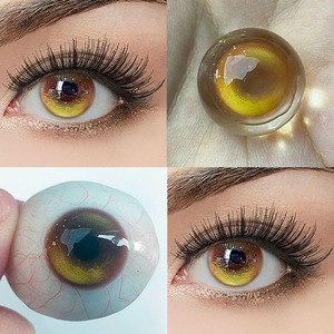 <span class=keywords><strong>Lentilles</strong></span> de contact HEMA marron naturelles souples, 40 % d'eau, courbe de base 8,6 mm, diamètre 14,5 mm, moulage par injection pour un effet de volume accru de la pupille - Product Image 4