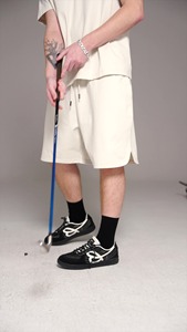 กางเกงขาสั้นตาข่ายแห้งเร็วสำหรับผู้ชาย-น้ำหนักเบาระบายอากาศได้ดี240GSM สำหรับฤดูร้อนทรงหลวมใส่กลางแจ้ง & ลำลอง (OEM/ODM) - Product Image 6