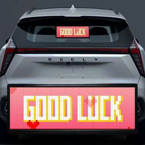 Bầu Không Khí Xe LED Pixel Màn Hình Với Ứng Dụng Điều Khiển Bằng Giọng Nói Lập Trình Graffiti Phía Sau Cửa Sổ Hoạt Hình Mắt Hiển Thị Xe Tải 12V 24V - Product Image 3