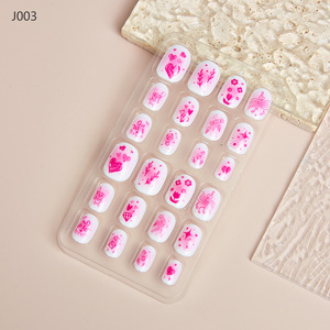 <span class=keywords><strong>Uñas</strong></span> <span class=keywords><strong>Postizas</strong></span> Seguras de ABS con Diseño de Dibujos Animados <span class=keywords><strong>para</strong></span> <span class=keywords><strong>Niñas</strong></span>, 24 Piezas, Pre-encoladas, Reutilizables, <span class=keywords><strong>Uñas</strong></span> a Presión <span class=keywords><strong>para</strong></span> Niños - Product Image 5