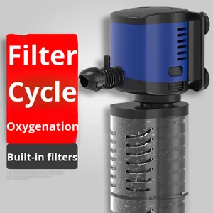 Pompe submersible 3-en-1 en plastique avec filtre intégré et aération oxygénante 110-240V pour aquarium SUNSUN Modèle <span class=keywords><strong>JQP</strong></span> Garantie 1 an - Product Image 1