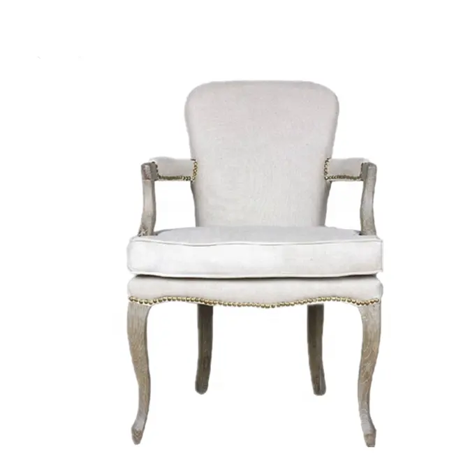 Creativo diseño simple de estilo francés de ocio muebles tire de la hebilla de comedor Silla de cuero acento sillón de cuero