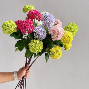 Arreglo <span class=keywords><strong>de</strong></span> Flores <span class=keywords><strong>Artificiales</strong></span> <span class=keywords><strong>de</strong></span> Hortensia <span class=keywords><strong>de</strong></span> Seda, Flor Pequeña <span class=keywords><strong>de</strong></span> Bola <span class=keywords><strong>de</strong></span> Nieve, Decoración para el Hogar, Bodas, Paisajismo al Aire Libre, Decoración <span class=keywords><strong>de</strong></span> Salas <span class=keywords><strong>de</strong></span> Exhibición - Product Image 4