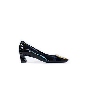 Chaussures plates à talon aiguille en cuir véritable 2025, boucle carrée, à enfiler, pour femmes, chaussures de travail OL, chaussures de ville, doublure en peau de mouton - Product Image 1