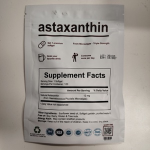 Fabrieks-OEM/ODM Hoogwaardig voedingssupplement Regenrode Algen Extract Astaxanthine Softcapsules voor de gezondheid van volwassenen - Product Image 5