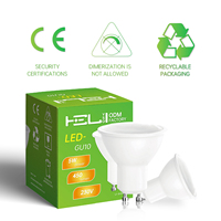 Foco LED GU10 de 5W, 450LM, 6000K, Blanco Frío, Alto CRI80, Luz de Techo Empotrada de Aluminio, Lámpara de Ahorro de Energía