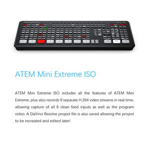 ดีไซน์มินิเอ็กซ์ตรีม SWATEMMINICEXT 12V 8 อินพุต 2 HD/MI วิดีโอสวิตเชอร์ ระบบเสียงสด - Product Image 5