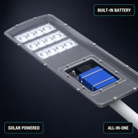 Lampu Jalan Tenaga Surya Terintegrasi 300W-600W IP65 Bersertifikasi CE Sensor Radar Microwave Kontrol Cerdas Lampu Jalan Raya Umum