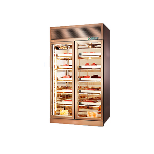 Nhà bếp chuyên nghiệp thịt bò & thịt khô lão hóa Tủ lạnh hai cửa trưng bày với khí hậu làm mát để trưng bày - Product Image 4