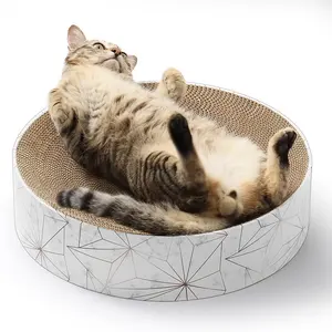 최고 판매 마분지 둥근 고양이 긁는 포스트 고양이 침대