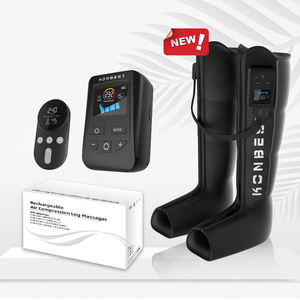 KONBEST Botas de Compresión de Aire Inalámbricas para Pierna Completa de Presoterapia para Recuperación Deportiva y Masajeador de Pies y Piernas - Product Image 1