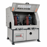 Machine de polissage professionnelle pour tubes métalliques, avec roue abrasive à grain personnalisé pour décapage de rouille, polissage et finition à effet brossé