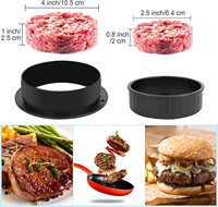 Presse à boulettes de viande 3 en 1 antiadhésive, pour Hamburger, moule à boulettes, outil essentiel pour faire des boulettes pour les hamburgers farcis