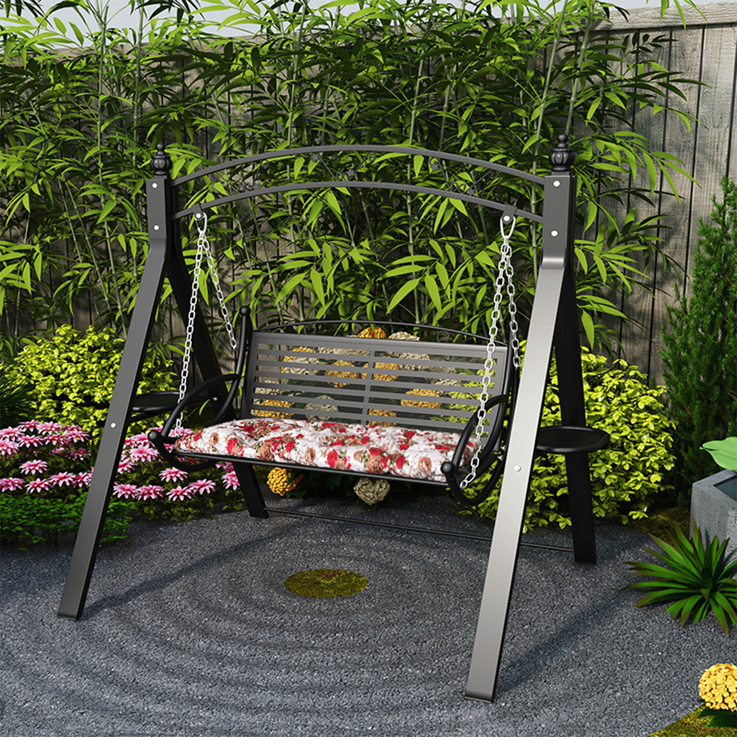 Wrought Iron Steel Porch Swing Wrought Iron Porch Swing Woodard
