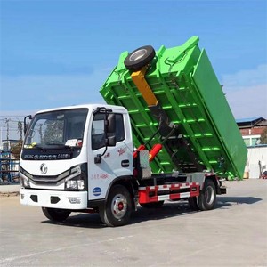 Camión de Basura Dongfeng Pequeño 4X2 con Brazo Gancho, LHD/RHD, para Saneamiento Comunitario, Suministro de Fábrica - Product Image 2