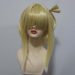 Accessoires de coiffure pour Halloween, perruques courtes vertes et jaunes Omori Something Sunny Basil Aubrey Mari - Product Image 5