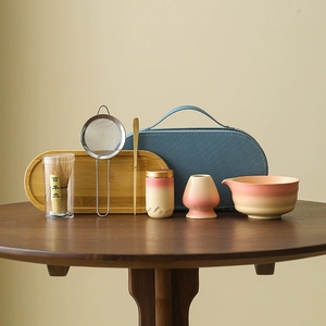 Bộ dụng cụ pha trà Matcha cao cấp 7 món bằng tre hiện đại, có in logo tùy chỉnh, dùng cho lễ trà, du lịch - Product Image 2