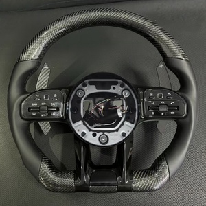Volant de voiture en fibre de carbone personnalisé pour Mercedes AMG W204 W205 W167 W213 W222 W207 W212 <span class=keywords><strong>Classe</strong></span> W204 C63 W172, accessoires de voiture - Product Image 1