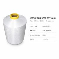 Fil tressé lourd 100 % polyester DTY 300/72 de qualité AA, certifié Oeko-Tex Standard 100, haute résistance pour le tissage de sangles de rembourrage