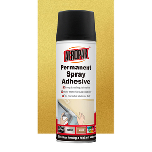 Aeropak 200ml Aérosol <span class=keywords><strong>Colle</strong></span> Adhésive Polyvalente <span class=keywords><strong>Permanente</strong></span> pour Tissu Carton Plastique Métal Bois Feutre - Product Image 1