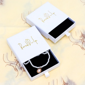 Emballage de cartes à bijoux noires pour bagues, bracelets, colliers, présentoir à bijoux avec impression de logo personnalisée - Product Image 6