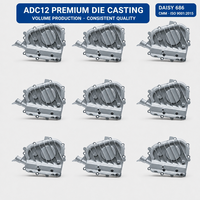 Couvre-carter en aluminium moulé sous pression haute pureté ADC12 H175i, faible porosité, fonderie OEM certifiée ISO 9001