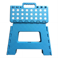 Promotion Enfants Moucheté Poignée Unique 9 Pouces Hauteur Télescopique Portable En Plastique Tabouret Pliant
