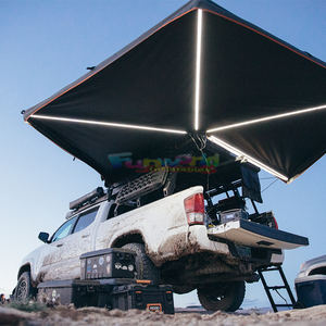 270 Awning Waterproof 600d Oxford Car Rooftop <b>Tent</b> Roof <b>Tent</b> Hard Shell Free-Standing 270 Degree Awning With D-Zipper Cars - Product Image 1