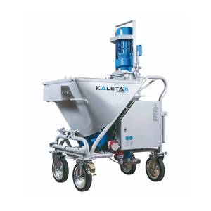 Machine à projeter du mortier robuste avec moteur électrique bleu pour le plâtre, le ciment et le revêtement mural - Product Image 1