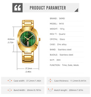 SKMEI 9410 - Set de Regalo de Relojes Analógicos para Hombre, Reloj de Pulsera Deportivo Analógico de Lujo, Resistente al Agua