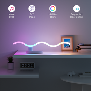 Luminária de Mesa LED com Braço Flexível 4 Eixos 180 Graus Controle Remoto por Toque 1900K 6500K Dimerização Contínua 1030lm Luz de Mesa para Escritório - Product Image 2