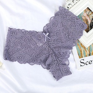 Mutandine in pizzo da <span class=keywords><strong>donna</strong></span>, sexy, a vita bassa, con intagli, trasparenti, in cotone puro, con fondo in cotone, per una seduzione tentatrice - Product Image 5