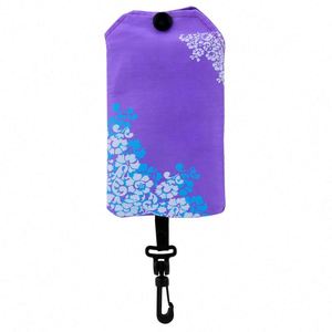 Sac de courses pliable en polyester réutilisable écologique Rpet 190t 210d avec logo, sac de courses pliable en nylon Ripstop - Product Image 1