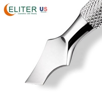 Eliter Fournisseur en gros d'outils de beauté Poussoir à cuticules en acier inoxydable Outils de manucure Poussoir à cuticules pour ongles