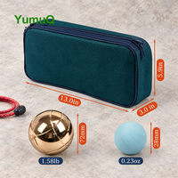 Ensemble de boules de pétanque en métal YumuQ, 73 mm, boules de boccia, jeu de pelote pour l'extérieur, pelouse, plage, avec sac de transport
