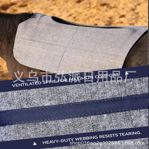 Tapis de selle antidérapant style western en feutre de laine, absorbant les chocs et anti-transpiration, pour équipement d'équitation - Product Image 4