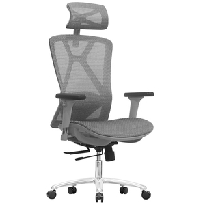 Sang trọng Điều hành Ghế văn phòng với cao trở lại gỗ hỗ trợ xoay Ergonomic lưới bán nhà máy - Product Image 1