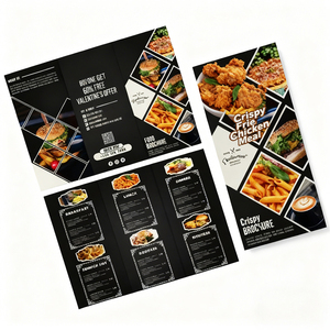 Tùy chỉnh thiết kế Dịch vụ in ấn, tờ rơi, tập sách, Brochure, Danh mục, thẻ in ấn Hướng dẫn sử dụng nhà hàng <span class=keywords><strong>menu</strong></span> giấy in ấn - Product Image 1