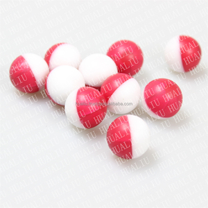 Ballons de peinture d'autodéfense d'entraînement professionnel 0.43 0.5 0.68 pouces avec 15% blanc 99.9% projectiles en poudre de pureté coque en plastique - Product Image 4