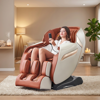 Fauteuil de massage ergonomique à gravité zéro, massage complet du corps, piste SL, pétrissage profond, thérapie thermique, idéal pour les personnes âgées